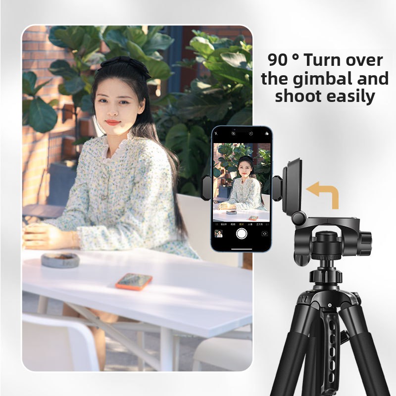 Photography Lighting Position - 1.4m 휴대폰 카메라 삼각대, 싱글/쓰리 포지션
