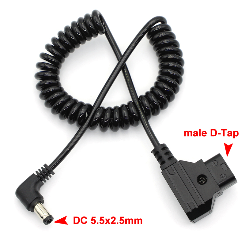 V Mount Battery - 파워 탭 D-탭 남성-직각 DC 5.5x2.5mm
