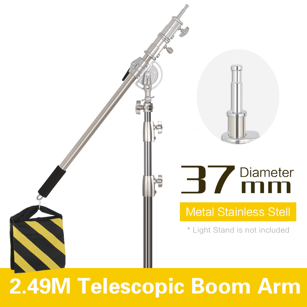 Photography Lighting Set - 2.49M 길이 크로스 암 스테인레스 스틸