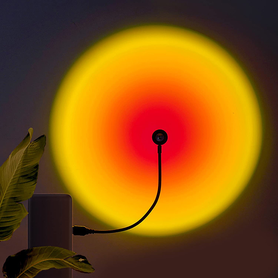 Photography Lighting Wall - 1x USB 일몰 램프 LED 레인보우