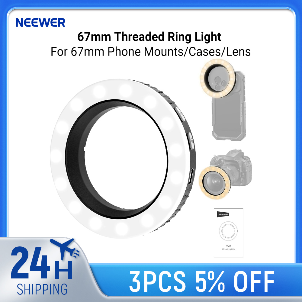 Photography Lighting Tent - NEEWER 베이직스 67mm 나사식 링 라이트