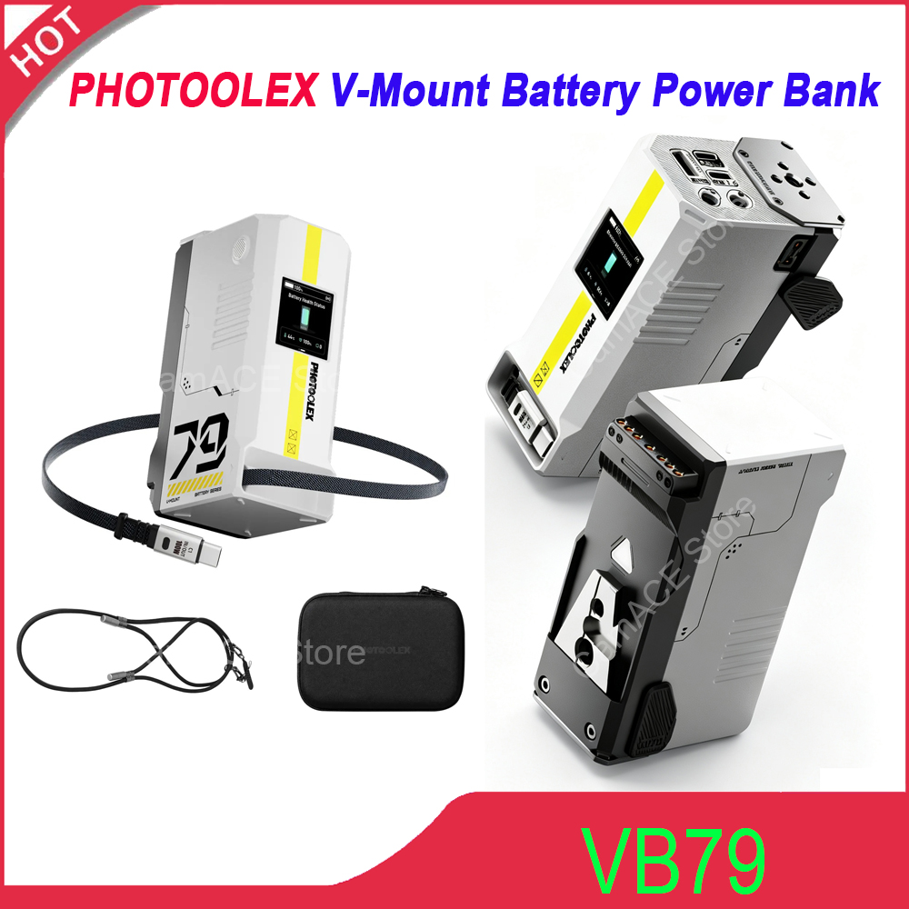 V Mount Battery - PHOTOOLEX 79Wh 5500mAh V-마운트 배터리, 100W