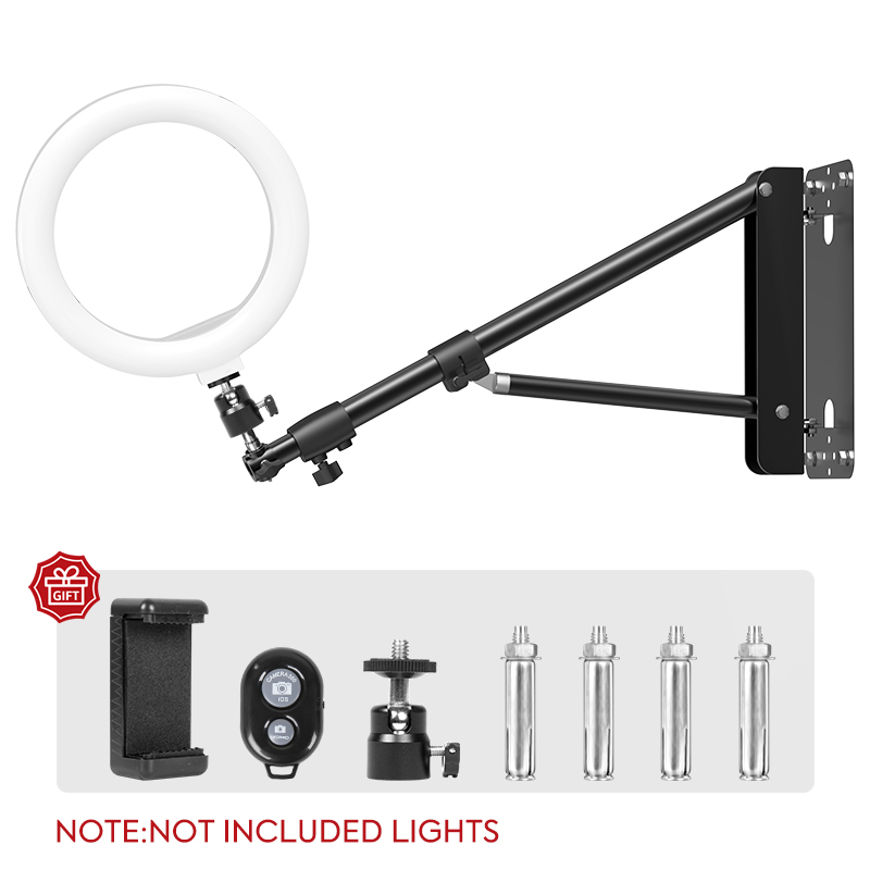 Photography Lighting Wall - 53.9 인치 벽 마운트 알루미늄 확장