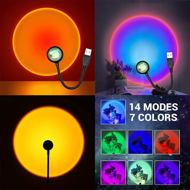 Photography Lighting Diy - ZK40 LED 일몰 램프 야간 조명