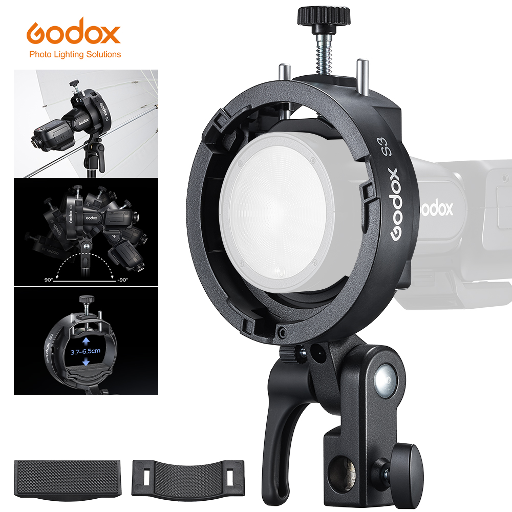 Godox Speedlite Flash - GODOX S3 플래시 브래킷 스피드라이트 브래킷