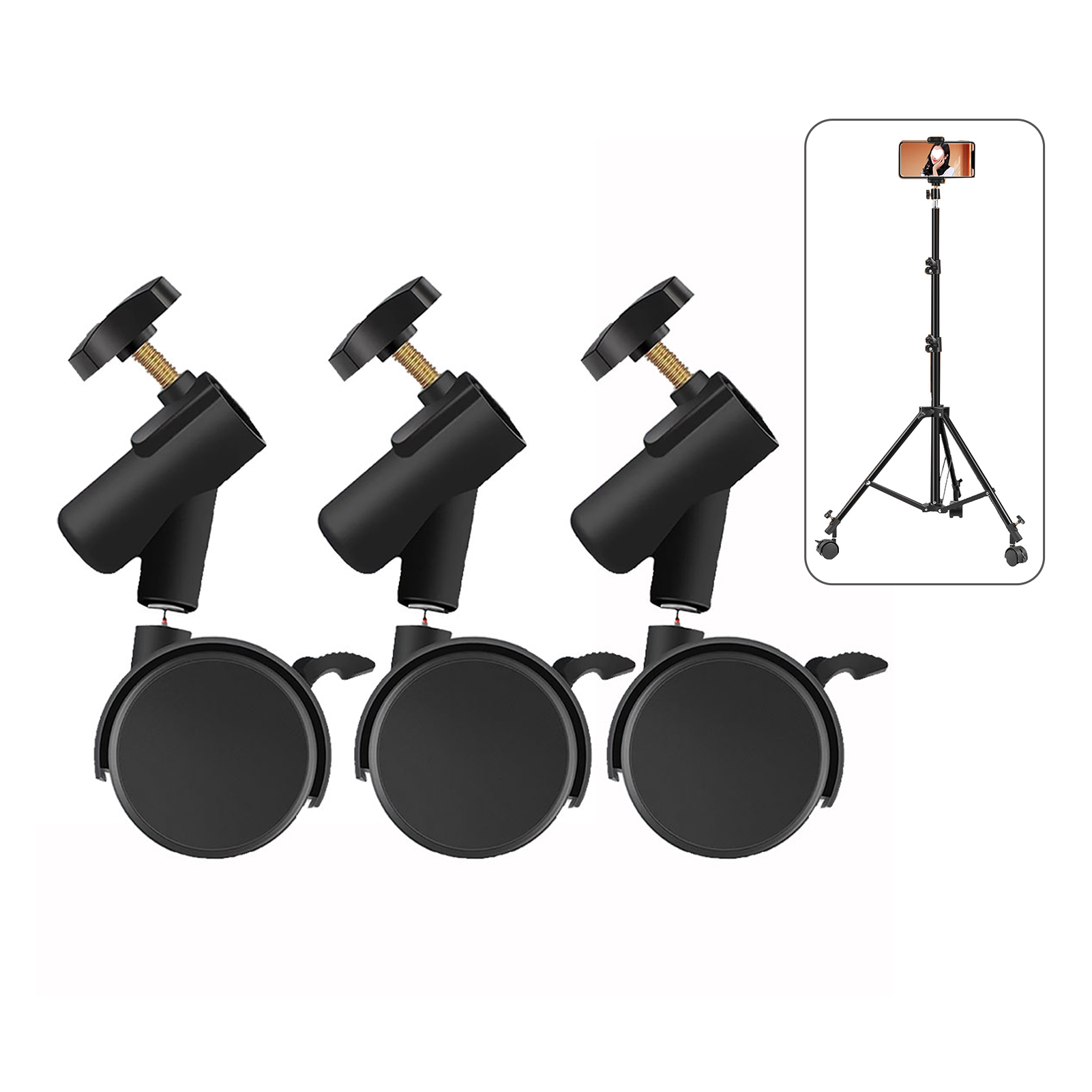 Photography Lighting Set - 3개/세트 16mm 직경의 장착 구멍이 있는