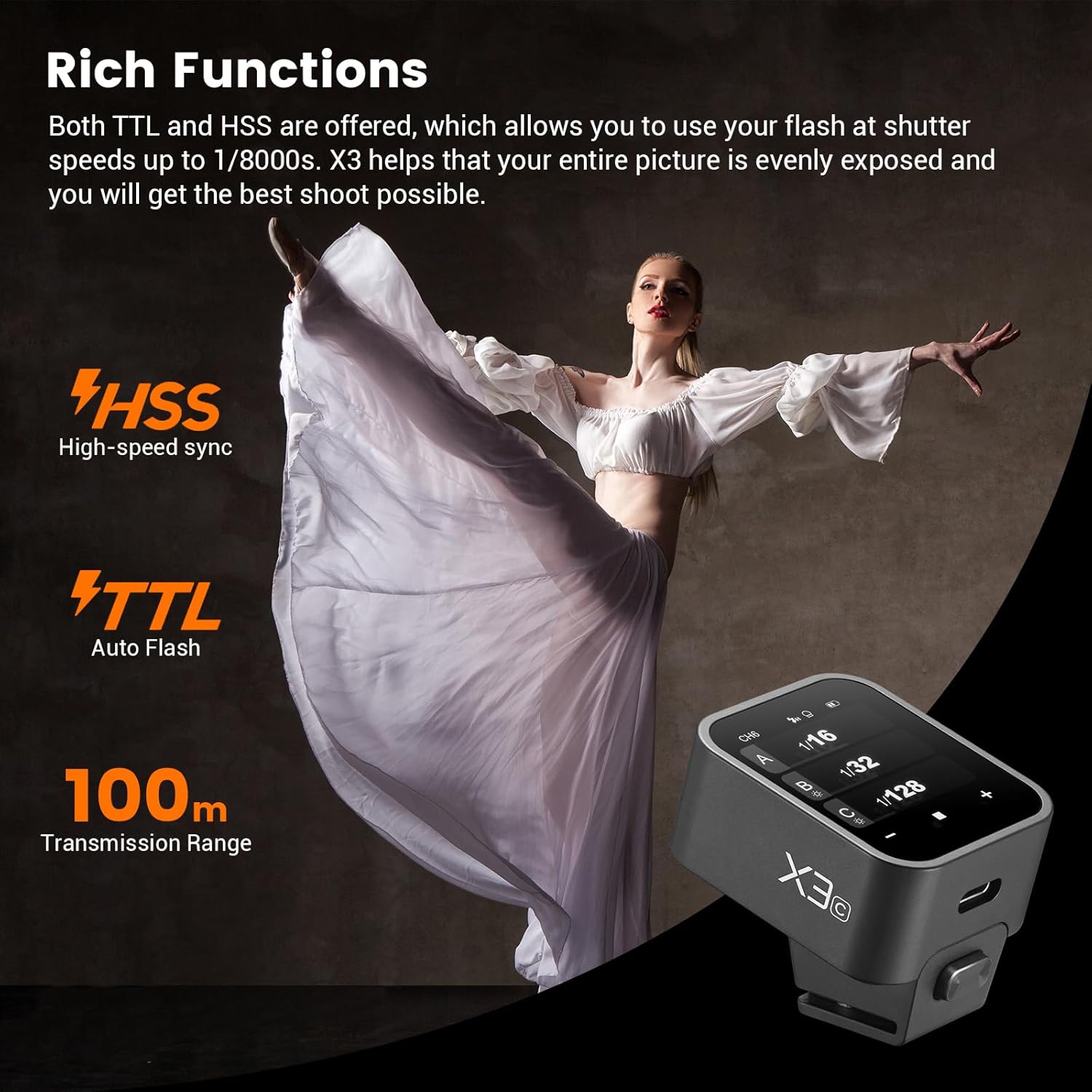Godox X3C X3N X3S X3F X3O TTL  - Godox Speedlite Flash 리뷰 및 가격