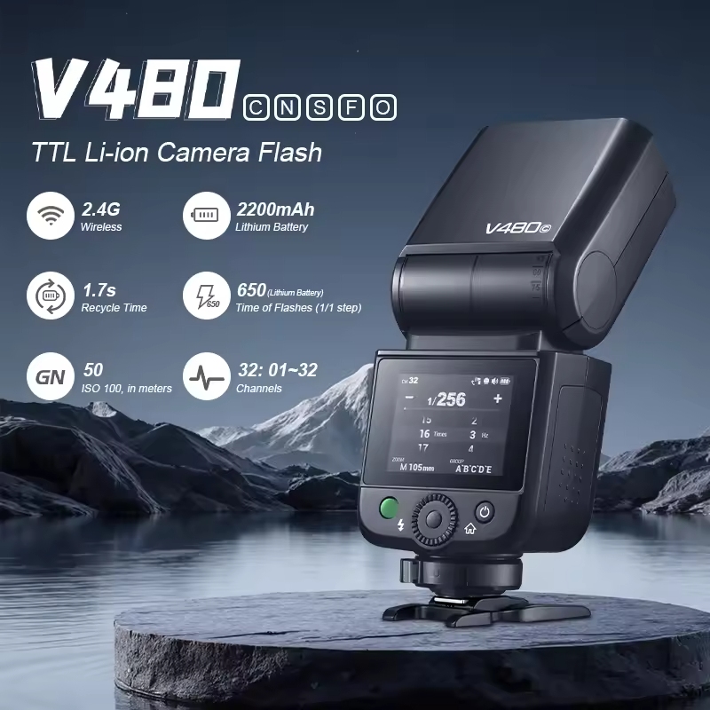 Godox V480 TTL 카메라 플래시 무선 터치 스 - Godox Speedlite Flash 리뷰 및 가격