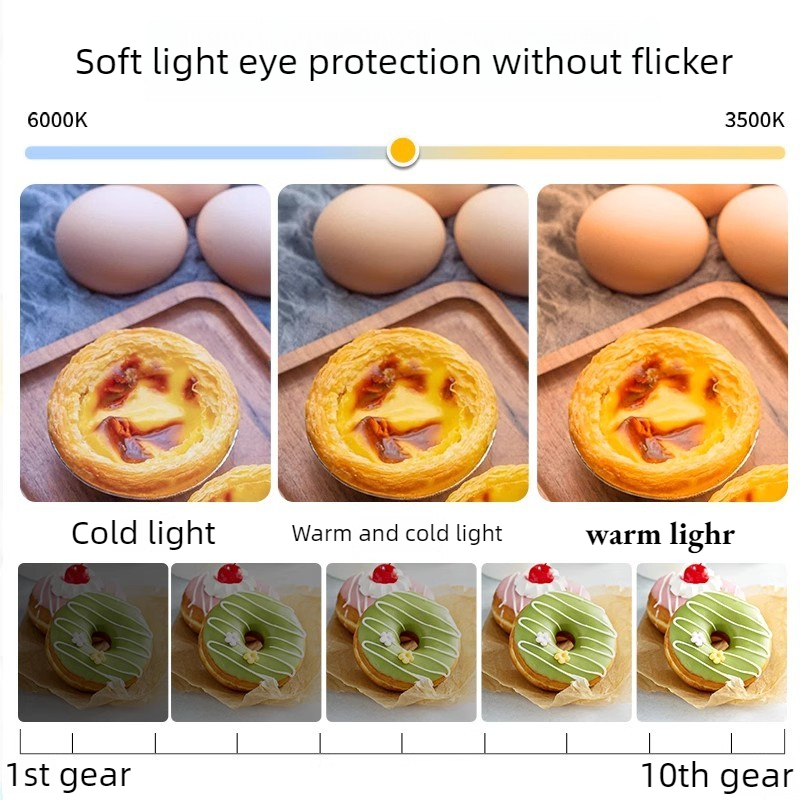실내외 사진 촬영용 다색 소프트 휴대용 조명 램프 (음 - Photography Lighting For Food 리뷰 및 가격