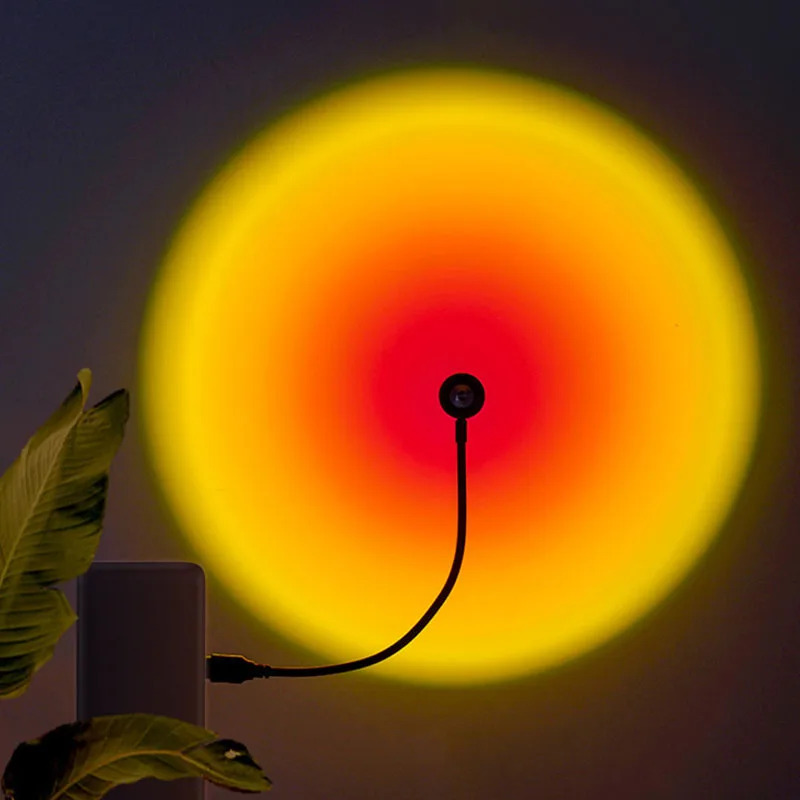1-4pcs 일몰 램프 LED 레인보우 네온 나이트 라 - Photography Lighting Wall 리뷰 및 가격