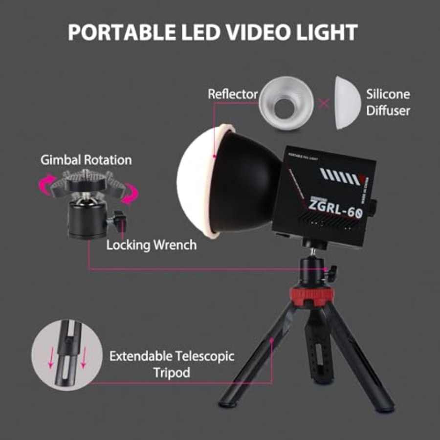 60W COB LED 비디오 조명, 휴대용, 8000m - Lighting In Photography Studio 리뷰 및 가격