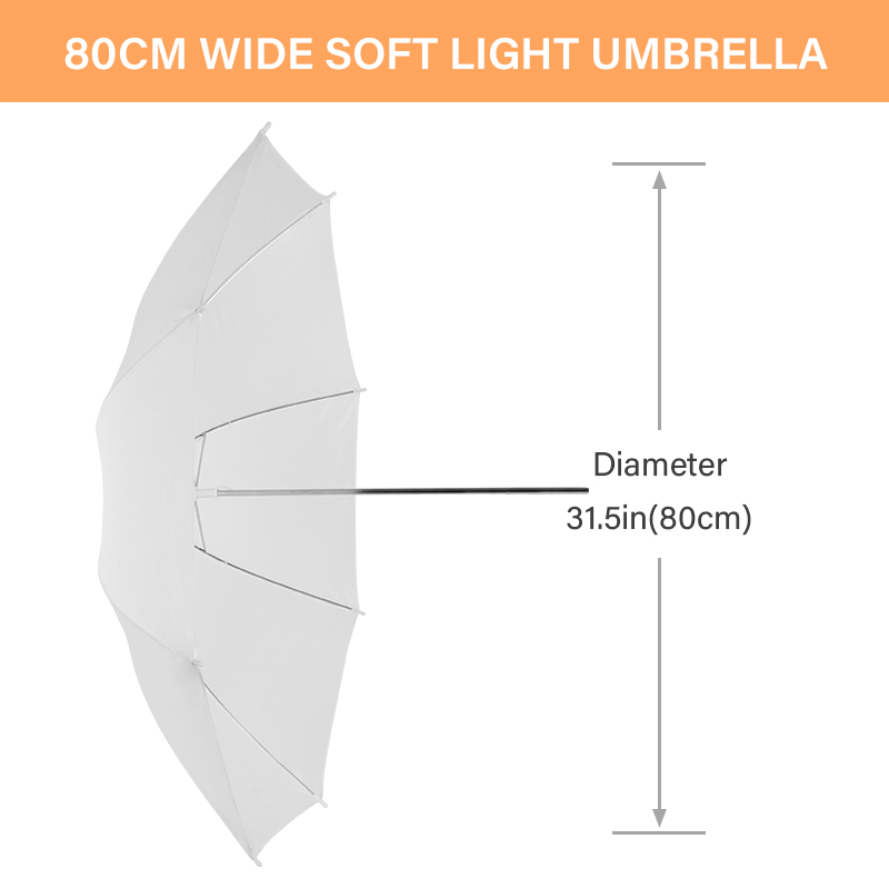 76 * 80cm X4 투명 화이트 라이트 디퓨저 우산 - Photography Lighting Set 리뷰 및 가격