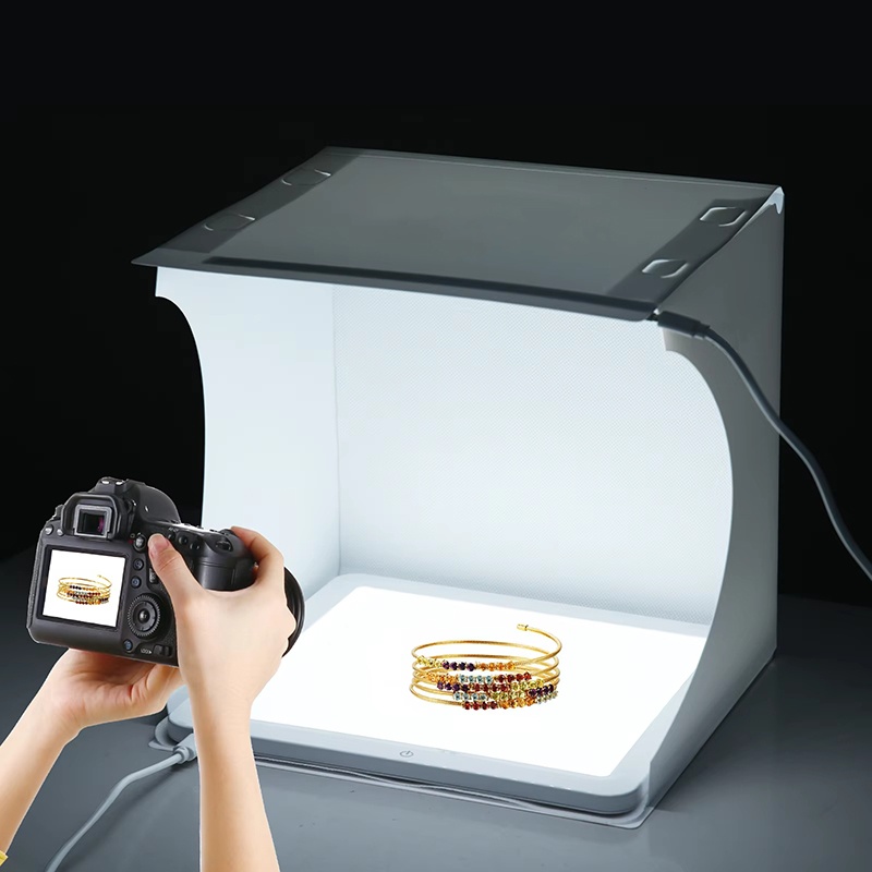 20cm 휴대용 포토박스 사진 촬영 접이식 LED 조명 - Photography Lighting Tent 리뷰 및 가격