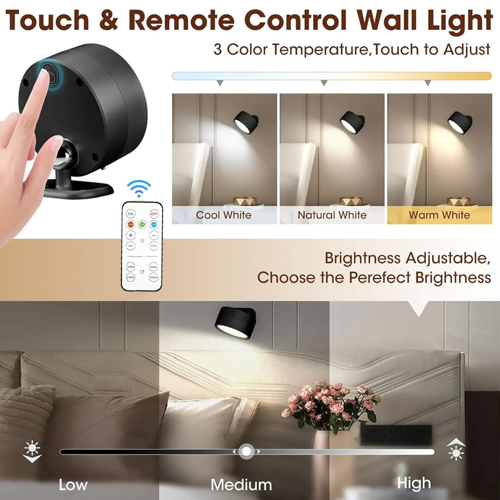 자석 LED 벽 조명 야간 조광 가능 자석 그림 조명  - Photography Lighting Wall 리뷰 및 가격