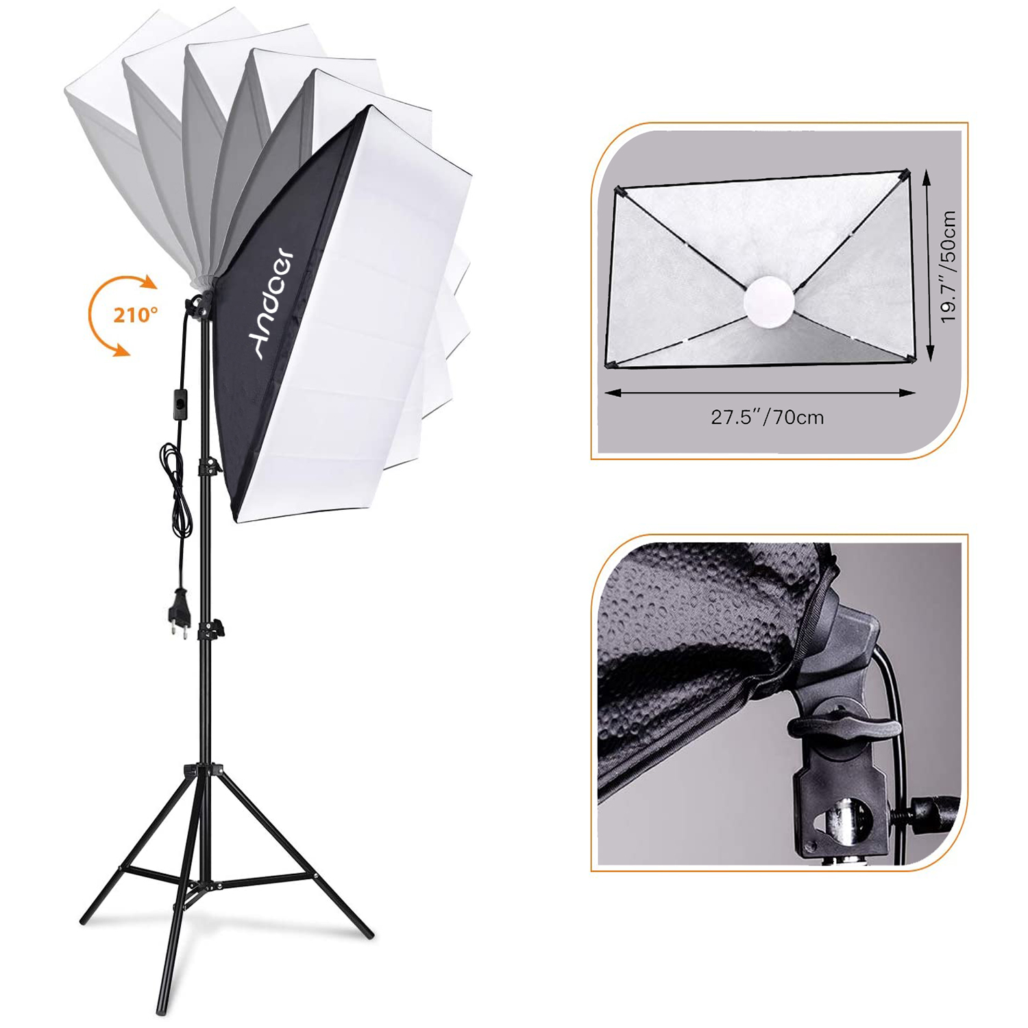 안도어 소프트박스 조명 세트 스튜디오 사진 조명 키트  - Photography Led Lighting Kit 리뷰 및 가격