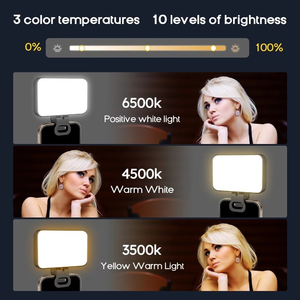 800/1000mAh LED 셀카 라이트 3가지 모드  - Photography Lighting With Flash 리뷰 및 가격