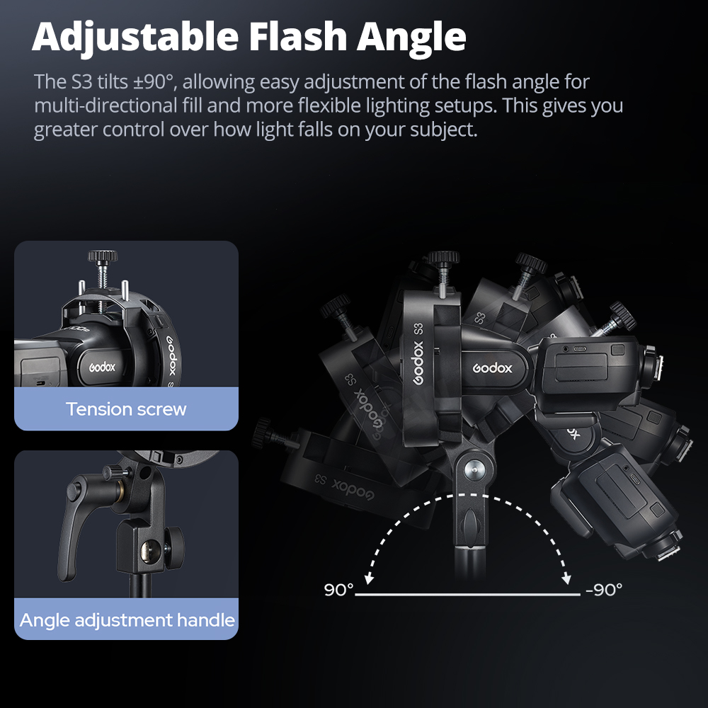GODOX S3 플래시 브래킷 스피드라이트 브래킷 보웬 - Godox Speedlite Flash 리뷰 및 가격